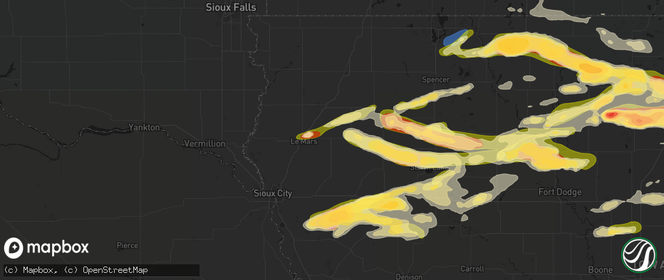Hail map in Remsen, IA on May 15, 2026