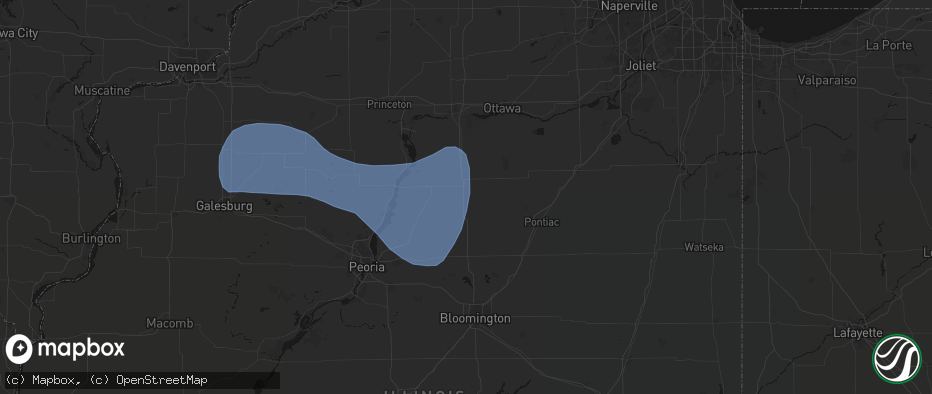 Hail map in Rutland, IL on May 15, 2026