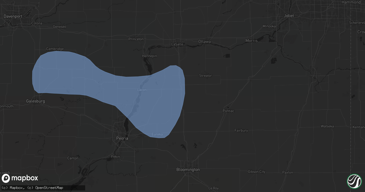 Hail map in Rutland, IL on May 15, 2026
