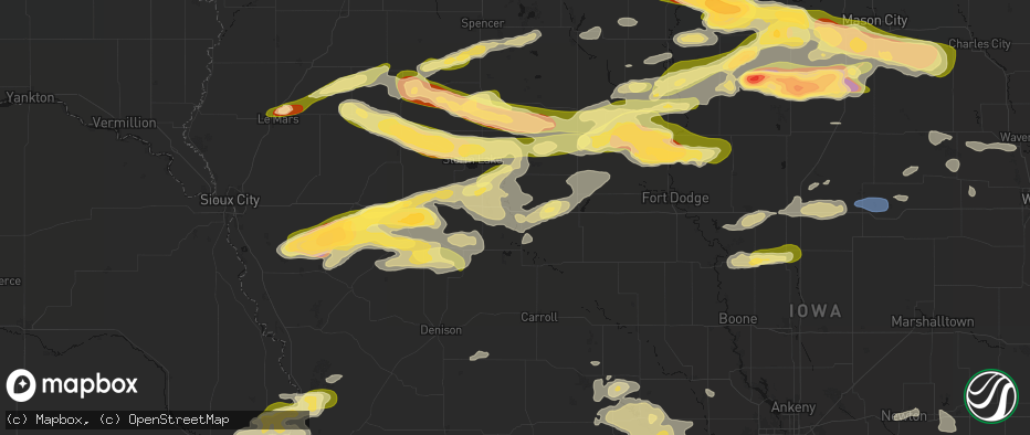 Hail map in Sac City, IA on May 15, 2026
