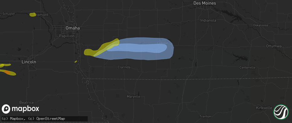 Hail map in Sharpsburg, IA on May 15, 2026