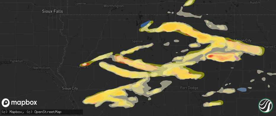 Hail map in Sioux Rapids, IA on May 15, 2026