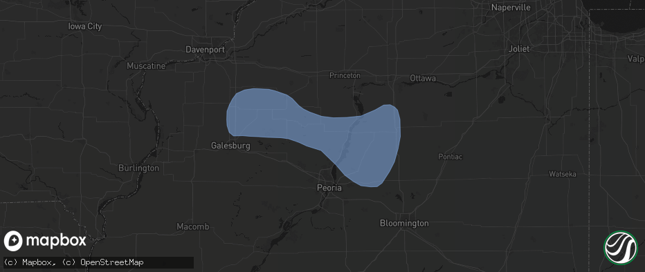 Hail map in Speer, IL on May 15, 2026