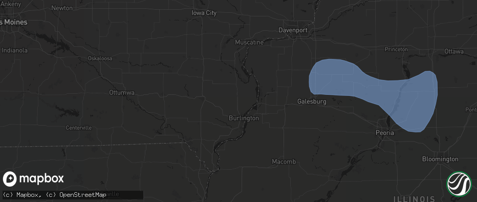 Hail map in Sperry, IA on May 15, 2026