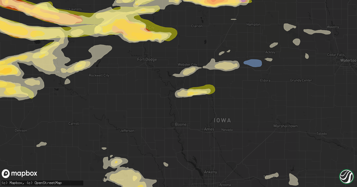 Hail map in Stratford, IA on May 15, 2026