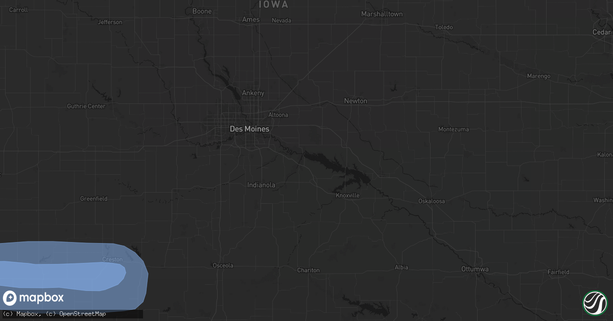 Hail map in Swan, IA on May 15, 2026