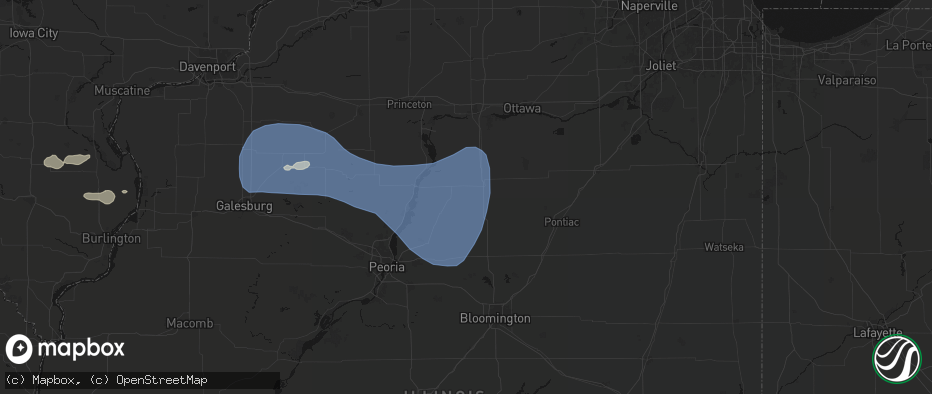 Hail map in Toluca, IL on May 15, 2026