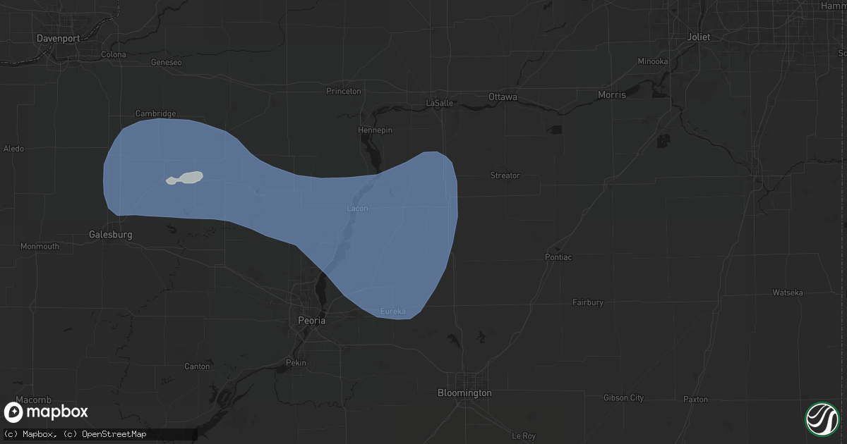 Hail map in Toluca, IL on May 15, 2026