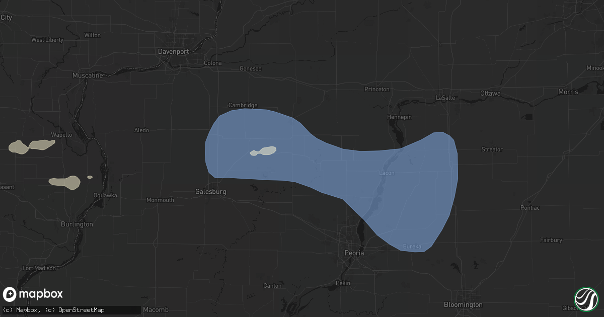 Hail map in Toulon, IL on May 15, 2026