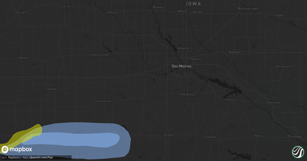 Hail map in Van Meter, IA on May 15, 2026