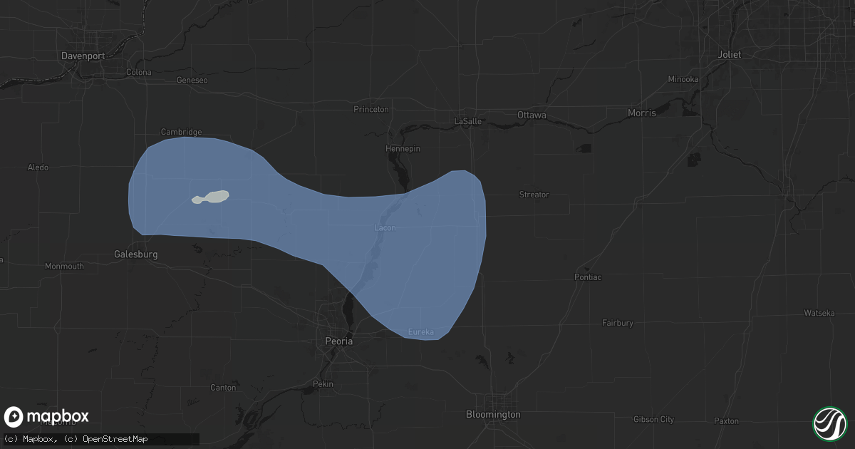 Hail map in Varna, IL on May 15, 2026