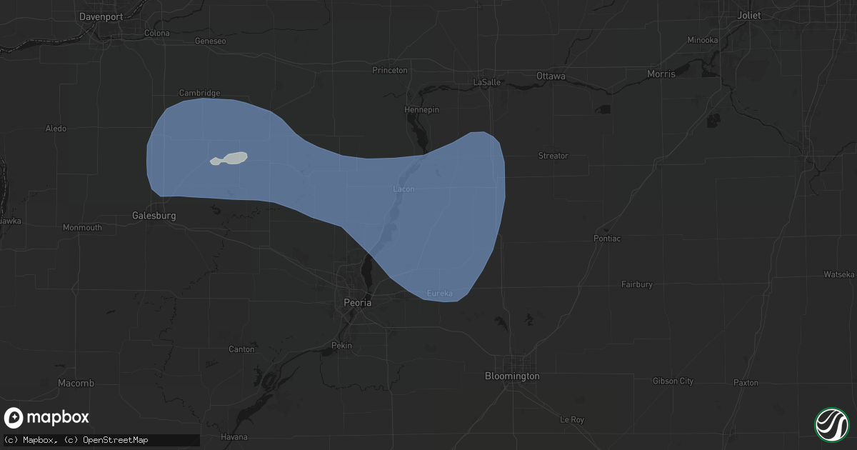 Hail map in Washburn, IL on May 15, 2026
