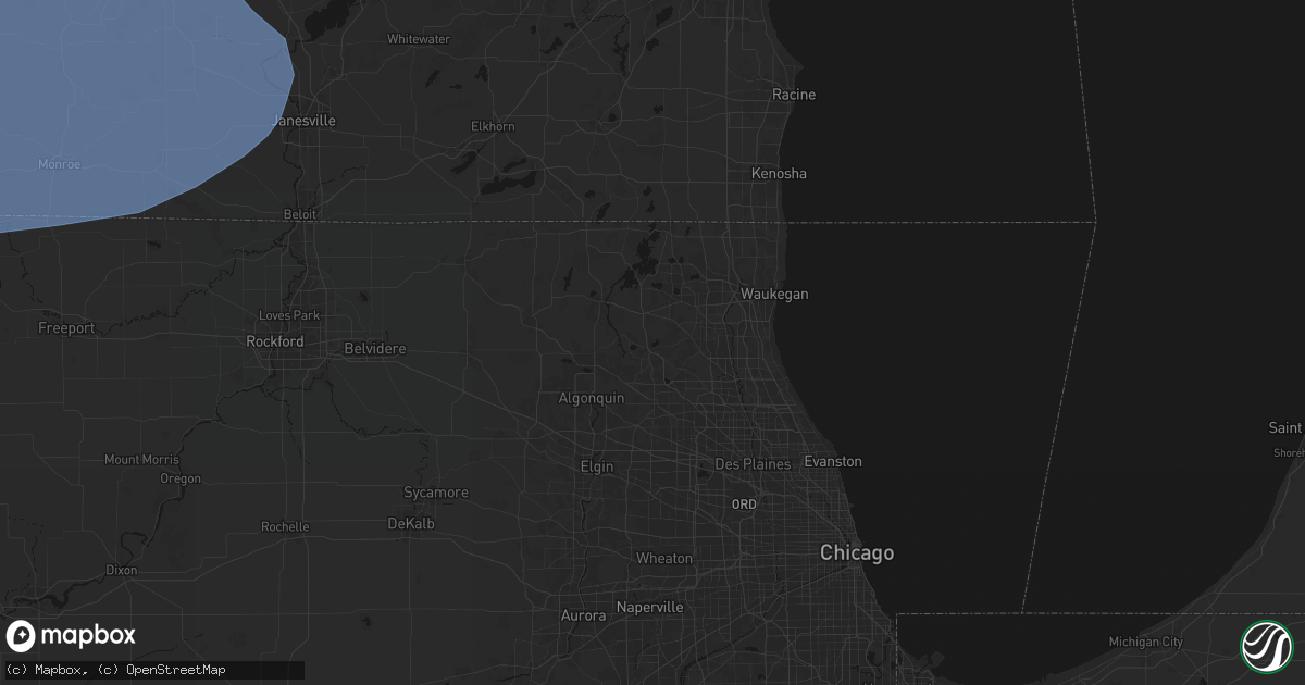 Hail map in Wauconda, IL on May 15, 2026
