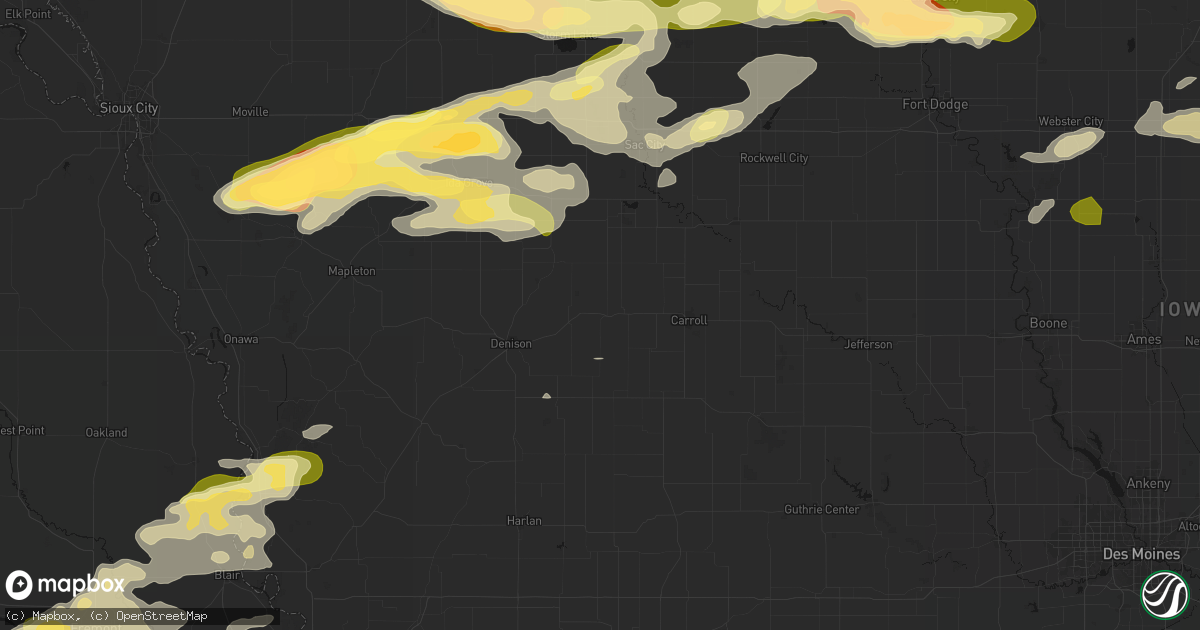 Hail map in Westside, IA on May 15, 2026