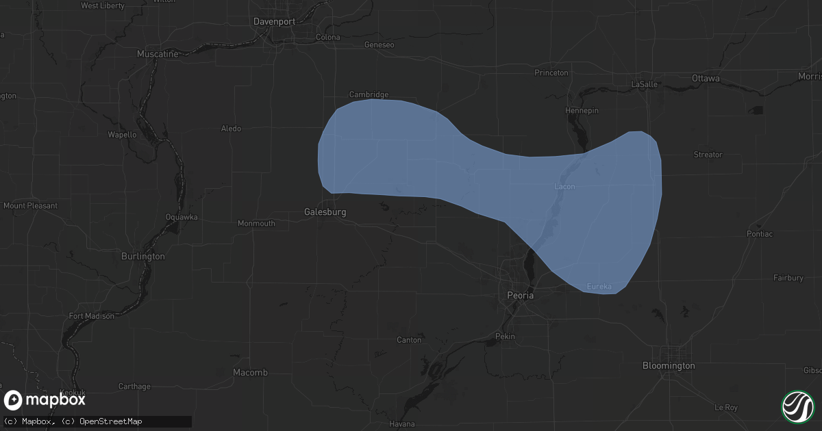 Hail map in Williamsfield, IL on May 15, 2026