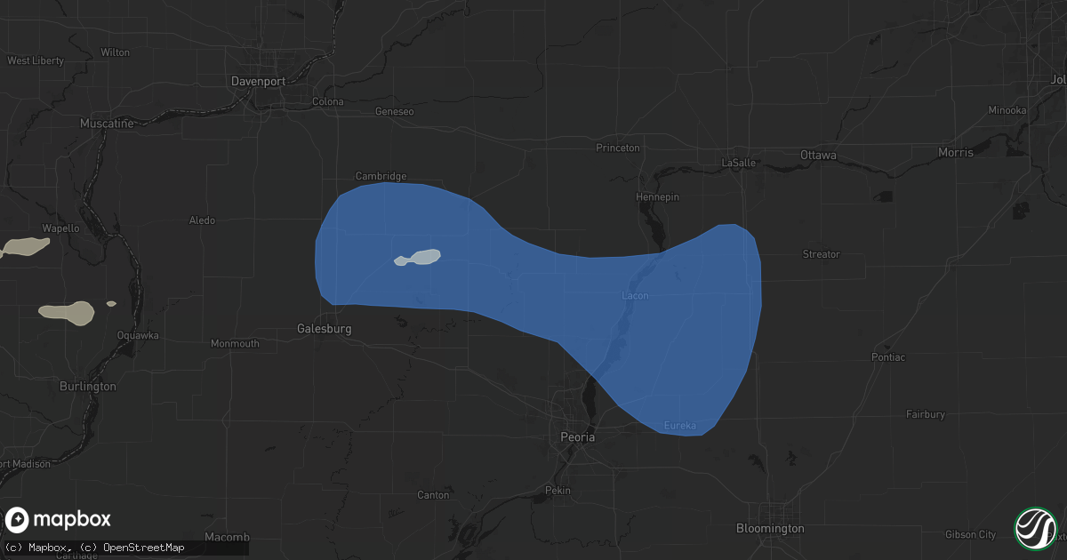 Hail map in Wyoming, IL on May 15, 2026