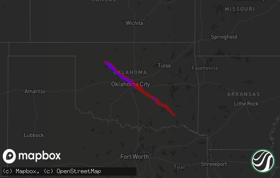 Hail map preview on 05-16-2010