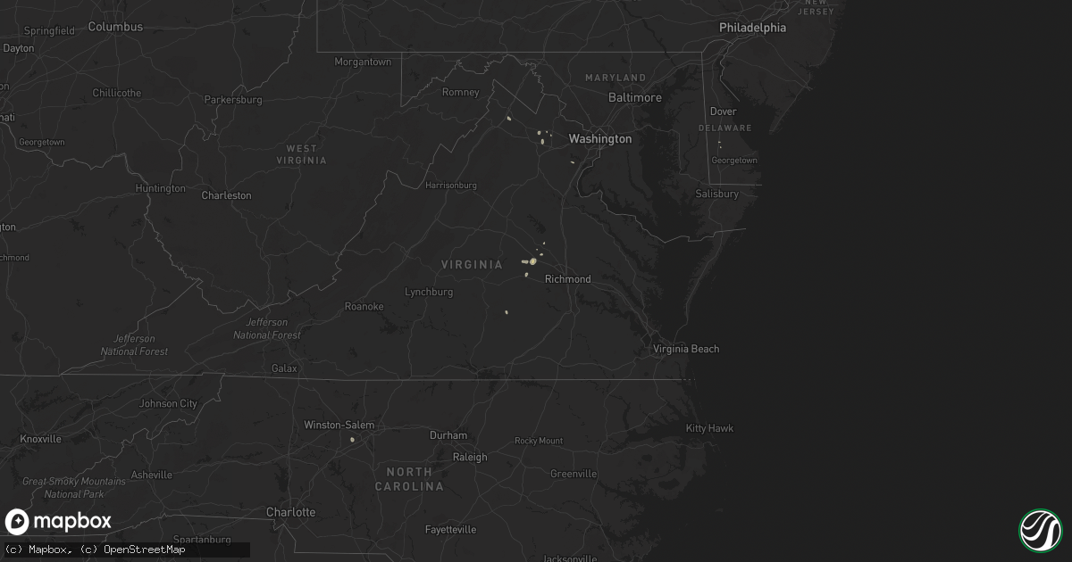 Hail map in Delaware on May 16, 2011