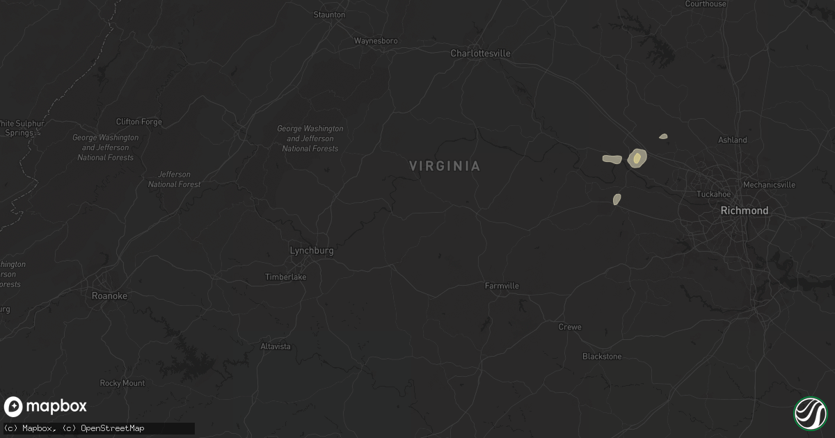 Hail map in Goochland, VA on May 16, 2011