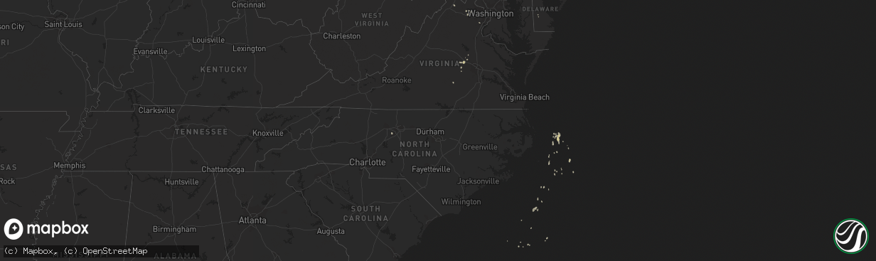 Hail map on May 16, 2011