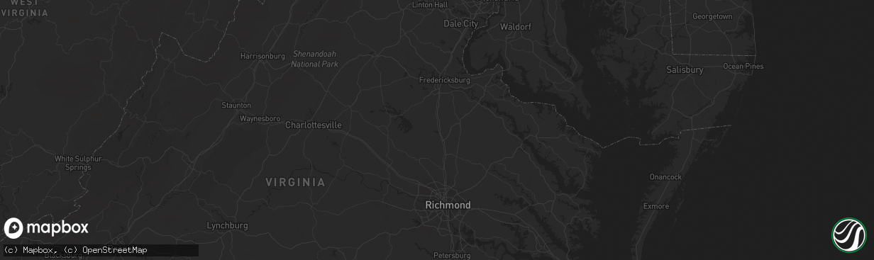 Hail map in Washington, NC on May 16, 2012