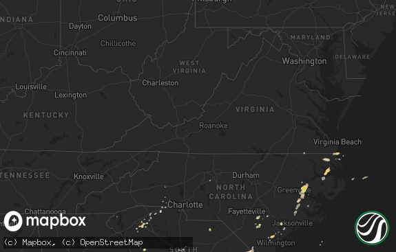 Hail map preview on 05-16-2012