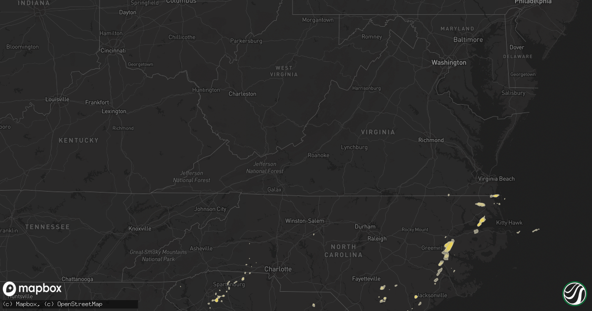 Hail map on May 16, 2012