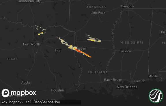 Hail map preview on 05-16-2013