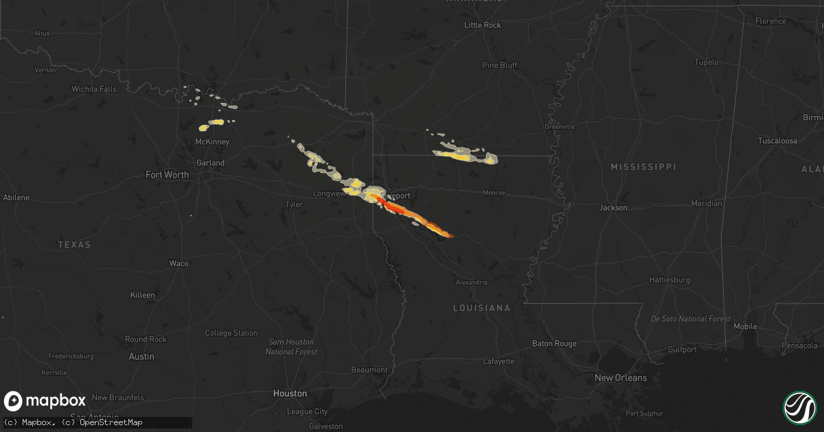 Hail map on May 16, 2013