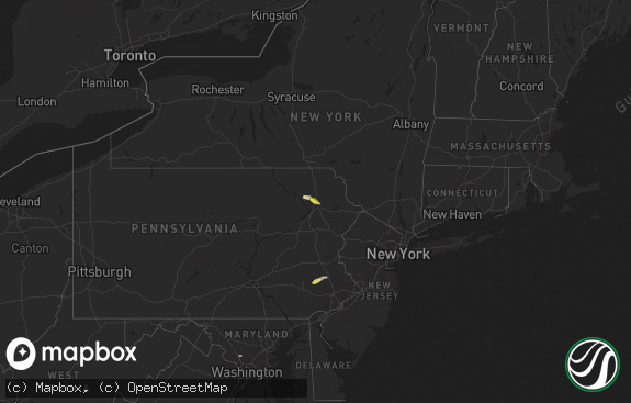 Hail map preview on 05-16-2015