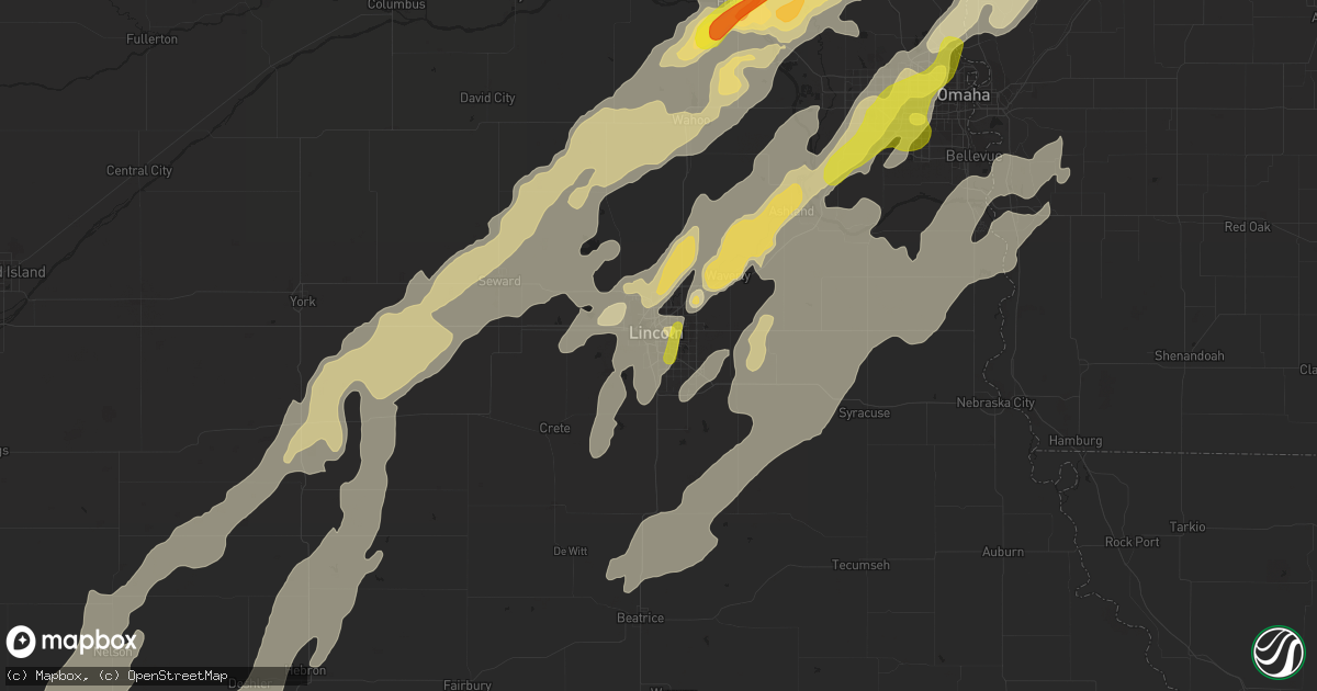 Hail map in Lincoln, NE on May 16, 2017