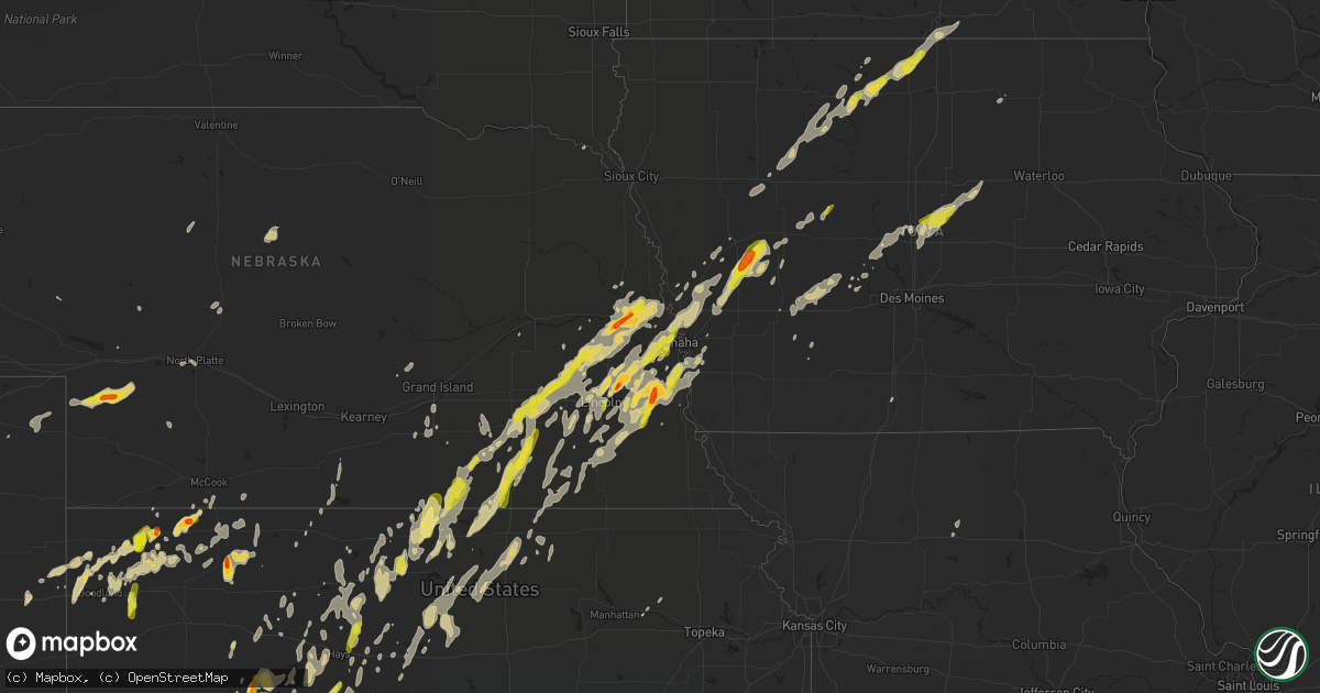Hail map on May 16, 2017