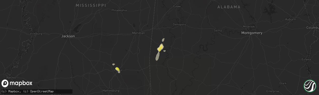 Hail map in Butler, AL on May 16, 2018