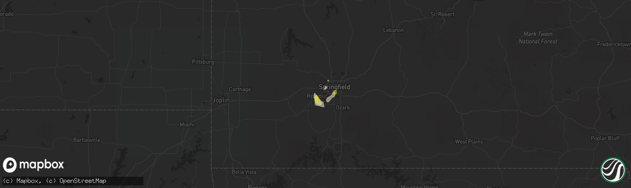 Hail map in Republic, MO on May 16, 2018