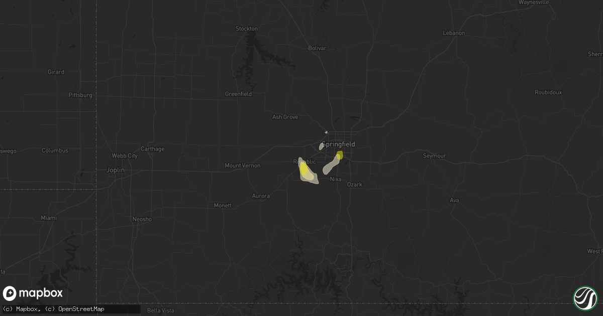 Hail map in Republic, MO on May 16, 2018