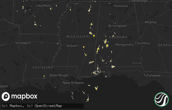 Hail map preview on 05-16-2018