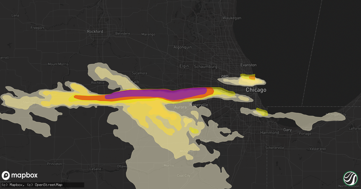 Hail map in Batavia, IL on May 16, 2019