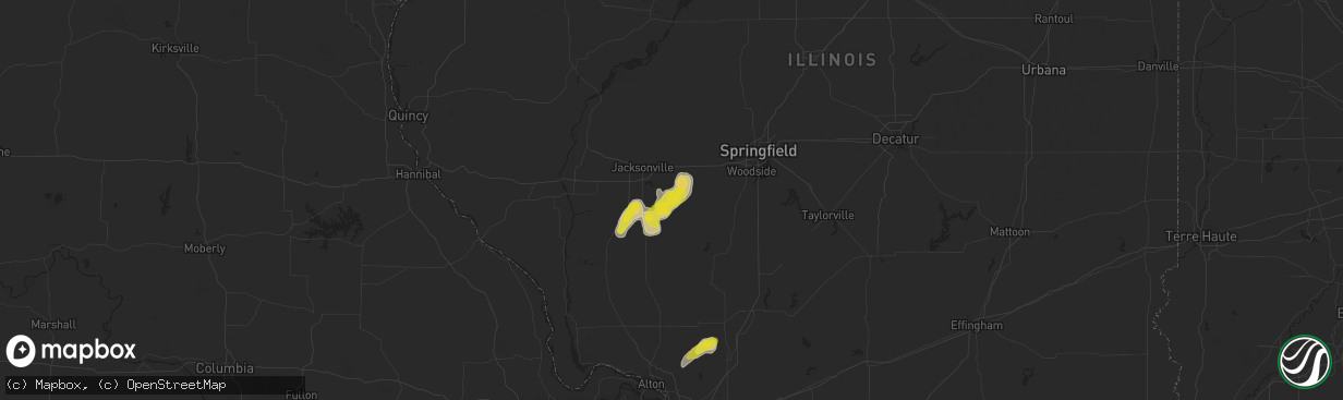 Hail map in Franklin, IL on May 16, 2020