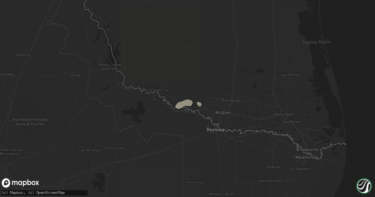 Hail map in Sullivan City, TX on May 16, 2020