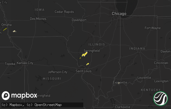 Hail map preview on 05-16-2020