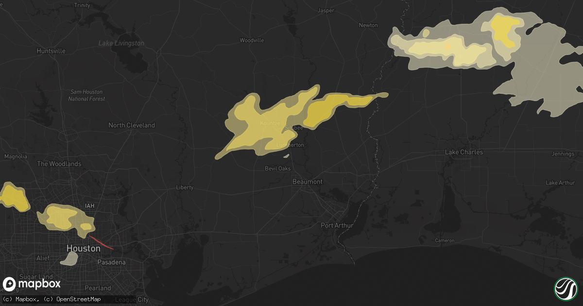 Hail map in Lumberton, TX on May 16, 2024