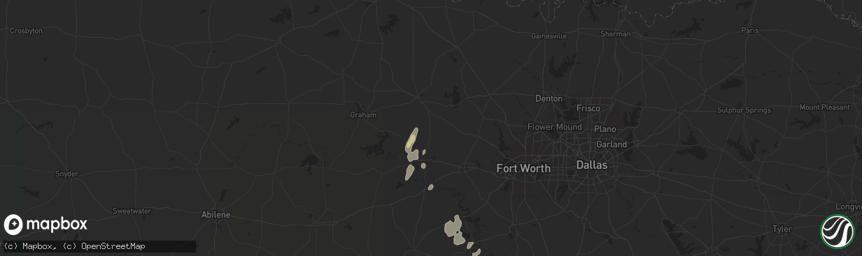 Hail map in Perrin, TX on May 16, 2024