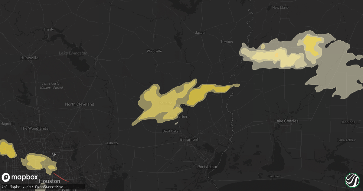 Hail map in Silsbee, TX on May 16, 2024