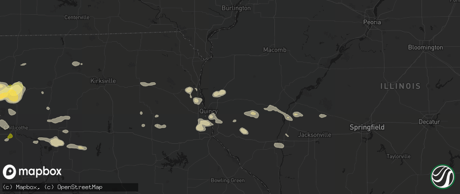 Hail map in Coatsburg, IL on May 16, 2026