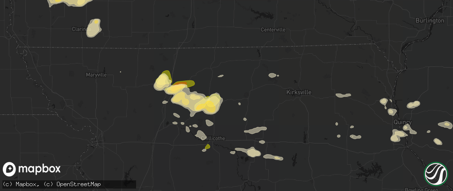 Hail map in Galt, MO on May 16, 2026