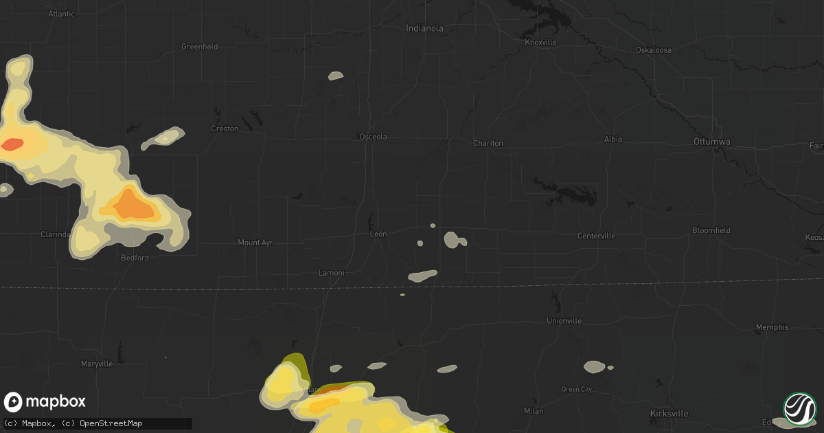 Hail map in Garden Grove, IA on May 16, 2026
