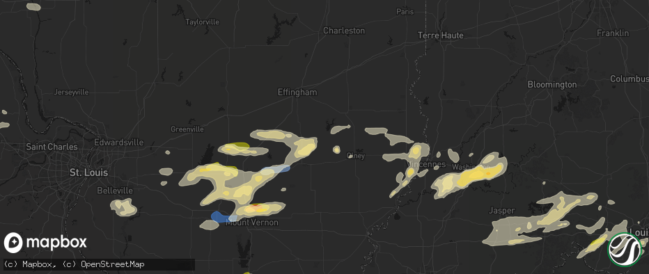 Hail map in Ingraham, IL on May 16, 2026