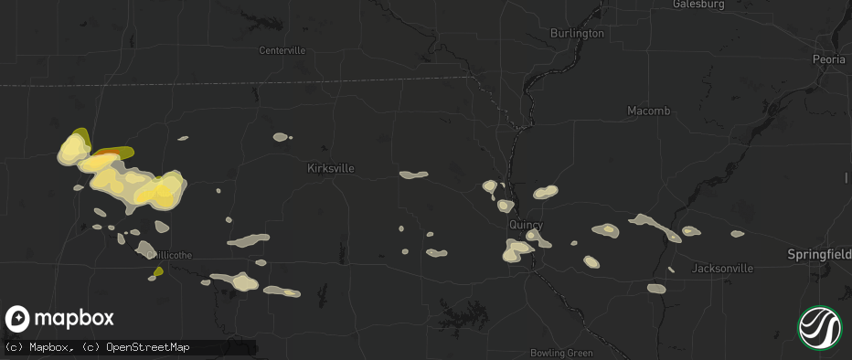 Hail map in Knox City, MO on May 16, 2026