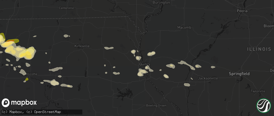 Hail map in La Grange, MO on May 16, 2026