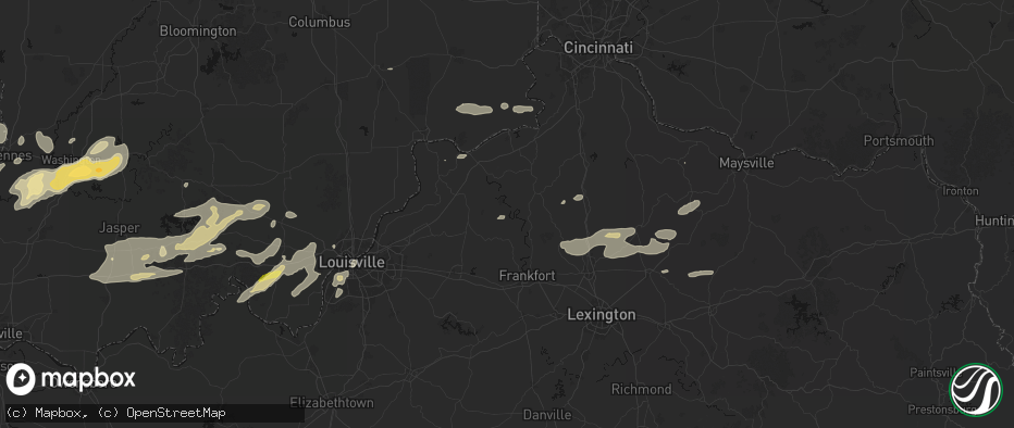 Hail map in Lockport, KY on May 16, 2026